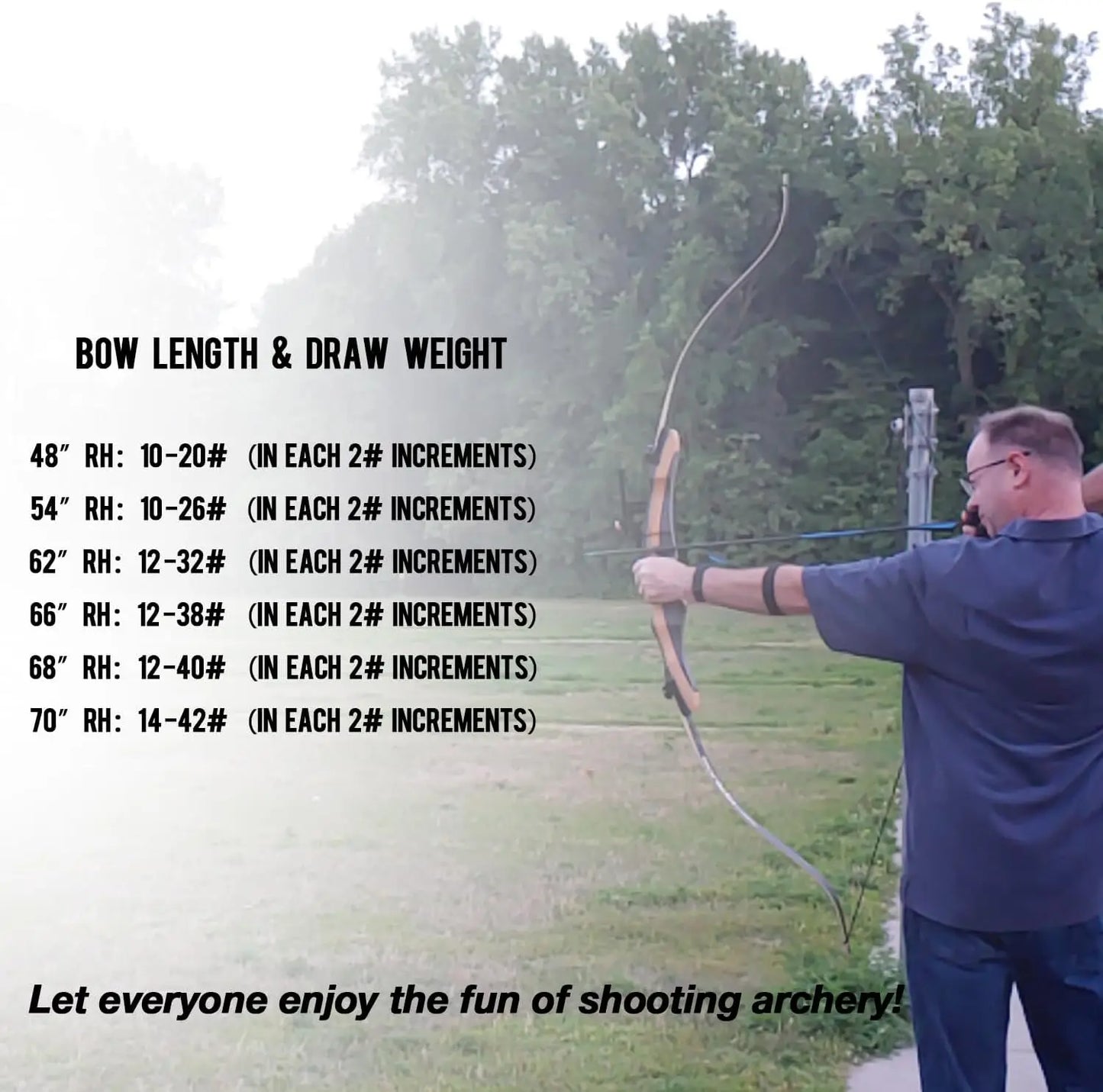 Target Archery Recurve Bow and Arrows Kit for Adults Youth 48-70 Inch Takedown Bow Set for Training Practice Competition