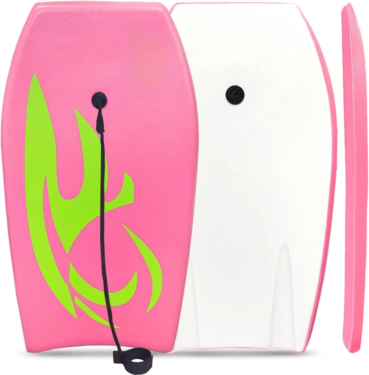 Lightweight EPS Foam Core Body Board With Anti-Slip Surface Wrist Leash For Beach Surfing Wave Riding Sea Water Sports Snorkeling Vacation Pool Outdoor Activities For Adults Teens Kids