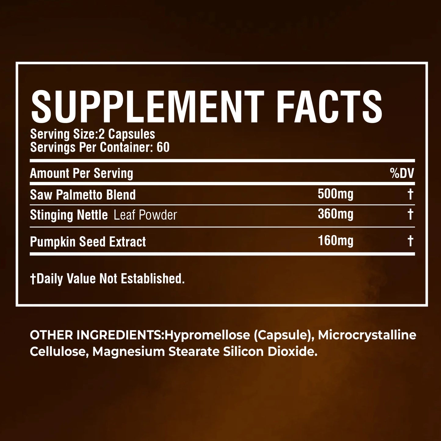 Saw Palmetto Capsules - DHT Blocker, Promotes Urinary Tract and Prostate Health, and Reduces Urination Frequency - 120 Capsules