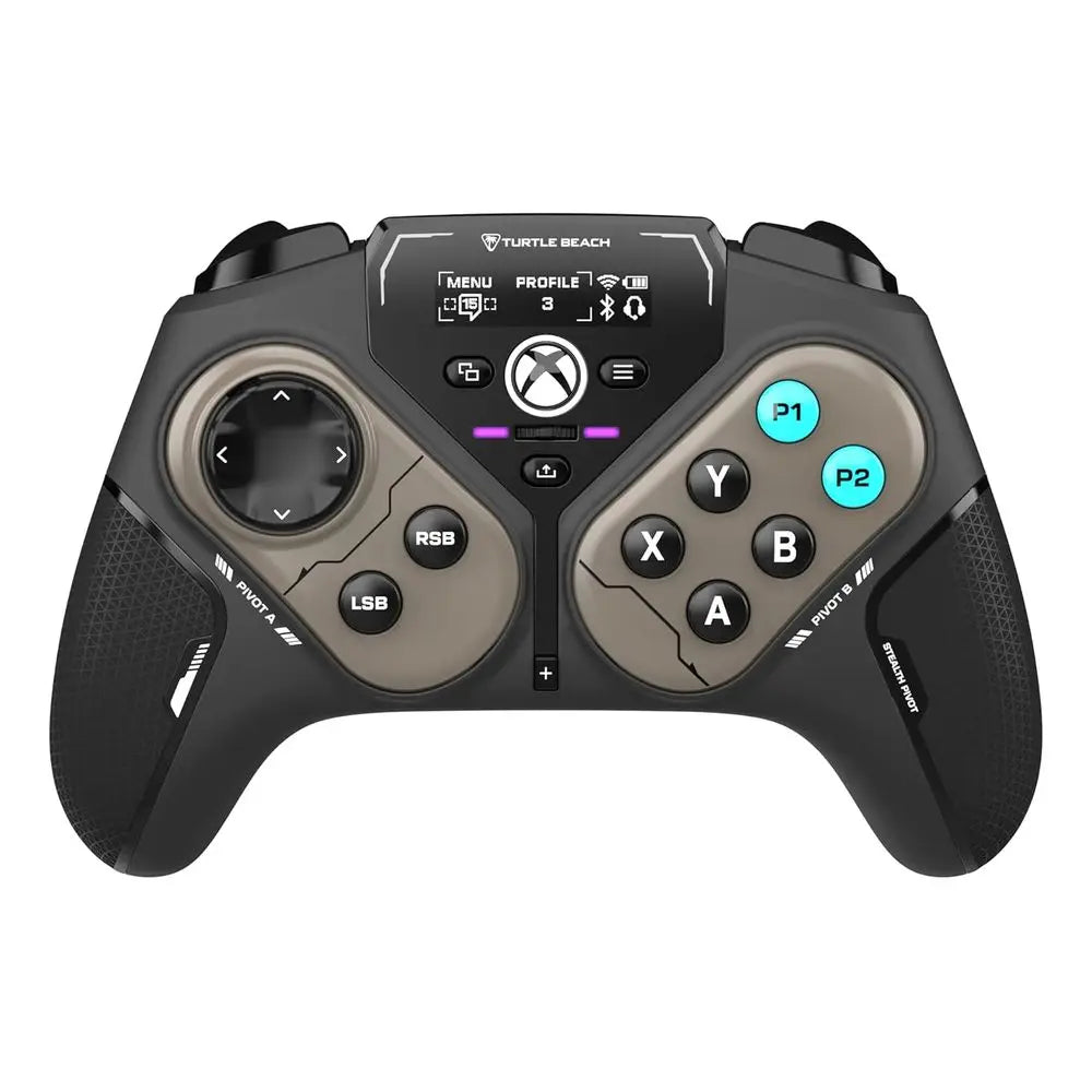 Wireless Pivot Gaming Controller for PC - Rotatable D-Pad, Display, Hall-Effect Sticks, Customizable Buttons, Bluetooth, 20-Hour
