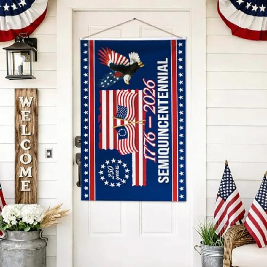 250 Year American Anniversary Flag - American Flags for Outside, Double Sided 3 Layers, 1776-2026 America 250th Birthday 4th of
