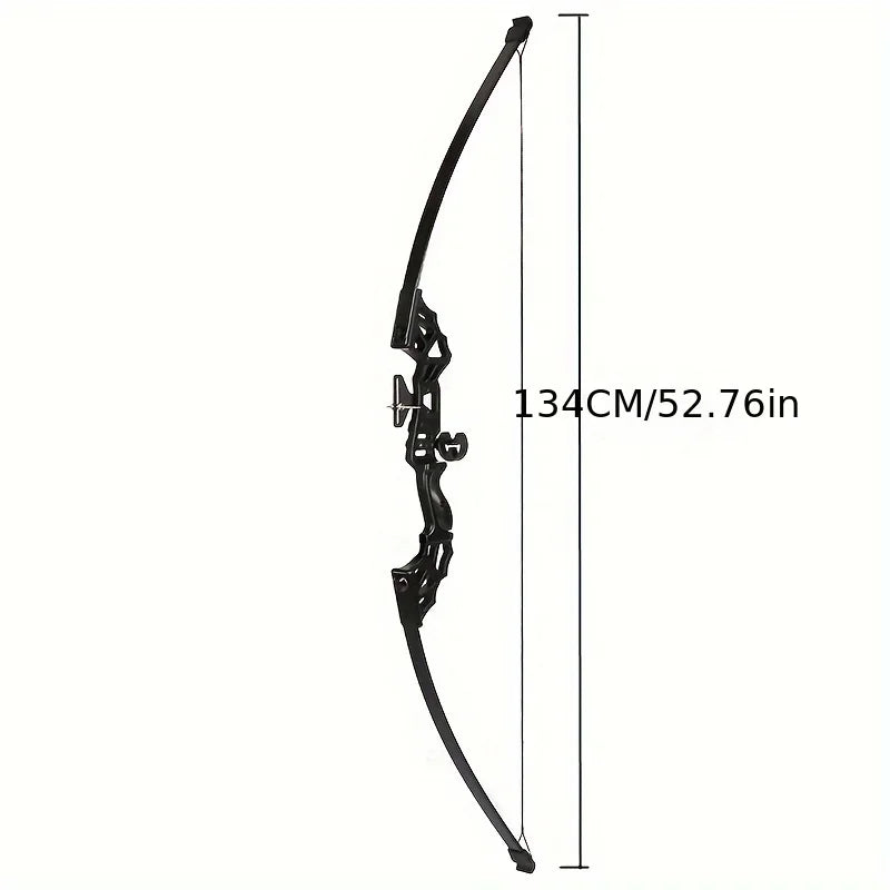 Adult Straight Drawn Bow Aluminum Alloy Lifter Adult/adolescent Archery Detachable Bow Set Right-handed Target Practice 30lbs