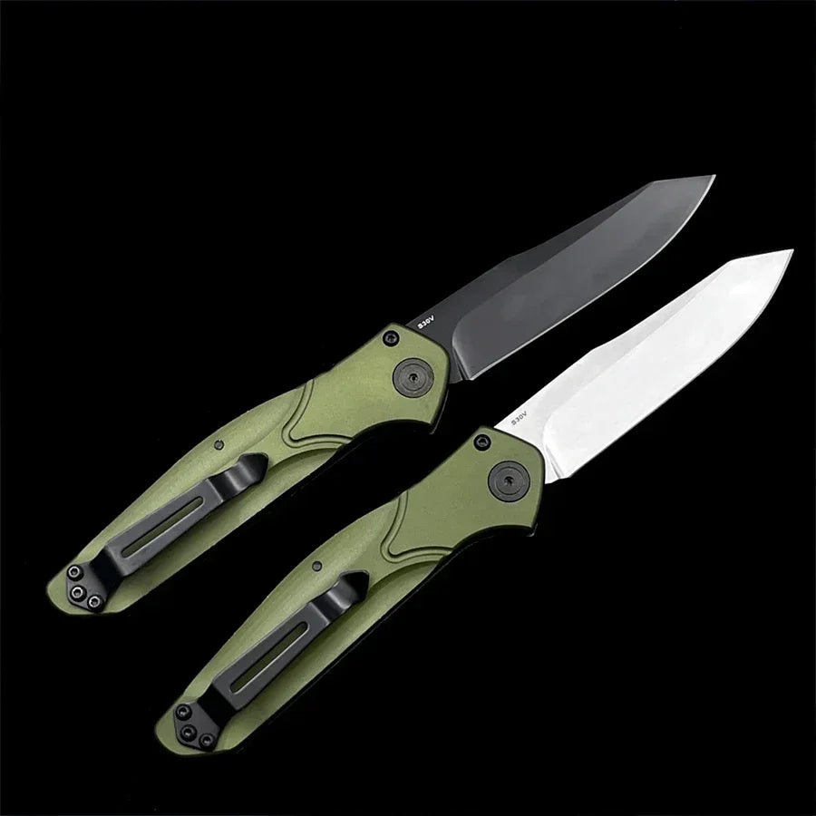 BM 9400 Portable Folding Knife D2 Steel Blade Aluminum Alloy Handle Outdoor Camping Survival EDC Hiking Practical Cutting Knife