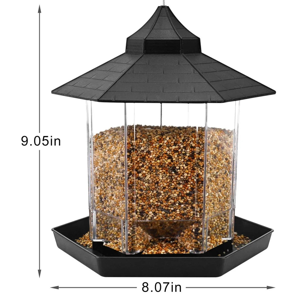 Wild Bird Feeders for Outside Rust Proof Hanging Feeders Squirrel Proof Bird Cardinal Wildlife Feeder Attracts All Birds