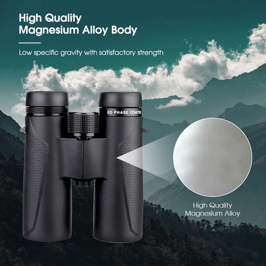 Svbony SV202 8X32/8x42/10x42/10X50 ED Binoculars IPX7 Magnesium Alloy Body Long Range Binoculars BAK4 for Bird Watching Camping