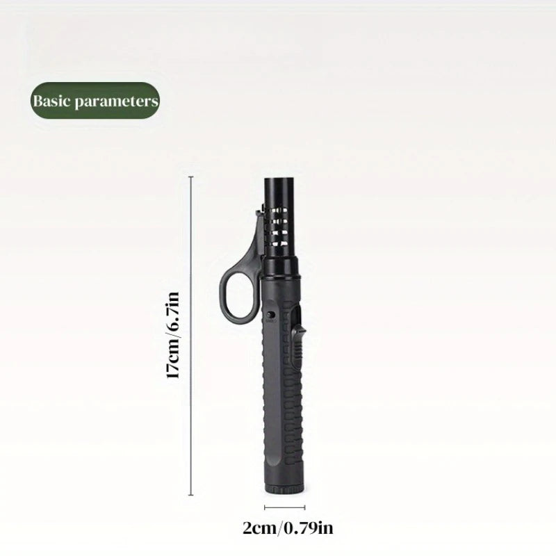 Outdoor Camping Portable Gas Lighter High Firepower Windproof Torch Lighter Adjustable Flame Size for Men's Gift Camping BBQ