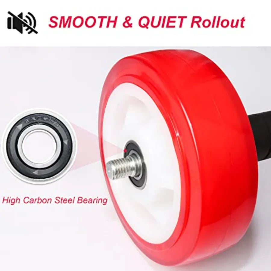Ab Roller Wheel, Core Exercise Equipment - 880 lbs Weight Capacity, No Noise Ab Wheel for Home Gym Workout