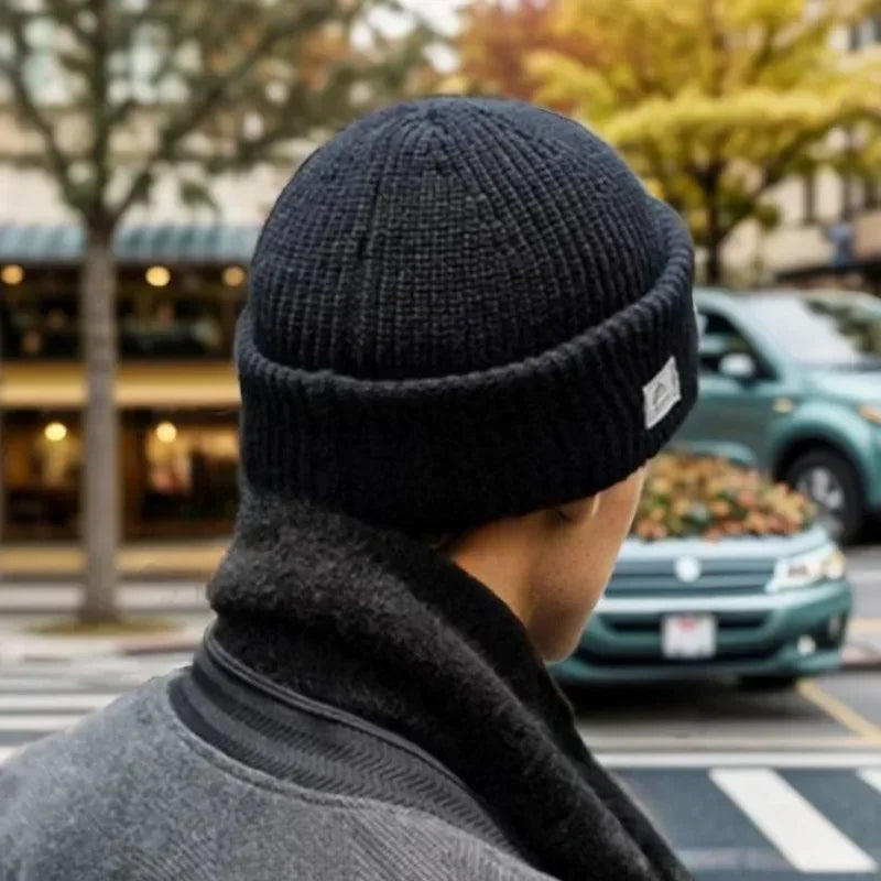 2 in1 Winter Mask Beanies Hats Warm Knitted Balaclava Hats Windproof Solid Full Face Ski Bonnet Tactical Cycling Earmuffs Cap