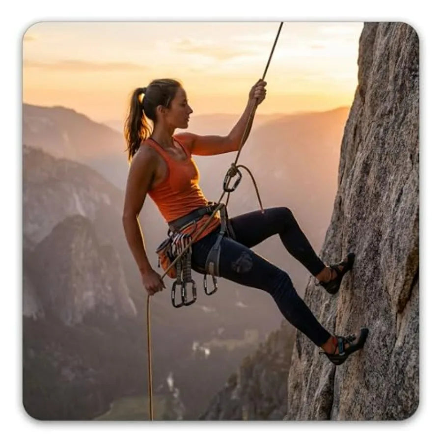 UIAA Certified 25KN Auto Locking Climbing Carabiner Clips, Twist Lock, and Heavy Duty Carabiners for Rock Climbing, Rappelling,