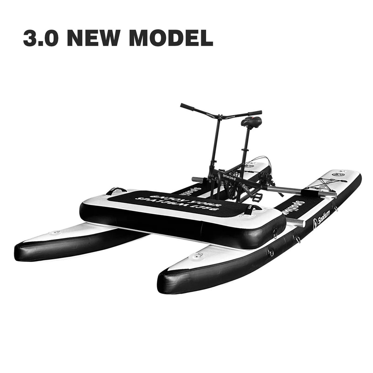 Spatium Water Bikes for Lake Inflatable Water Bike 3.0 Adult Inflatable Pontoon Water Bicycle  3-bladed Propeller Water Bike
