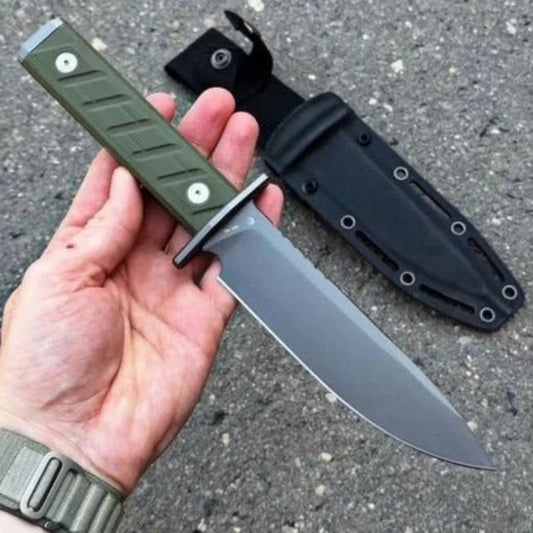 0006 Straight Knife G10 Handle D2 Blade Outdoor Camping Survival Hunting Combat Self-defense Portable Easy To Carry Multi-tool