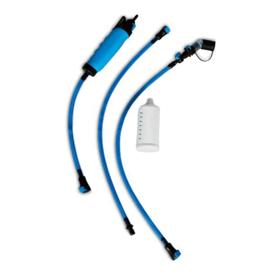 Water Filter Straw Water Purifier Ultralight Backpacking Water Filter Hiking Camping Survival Travel 2' Tubing extends to 4' Pu