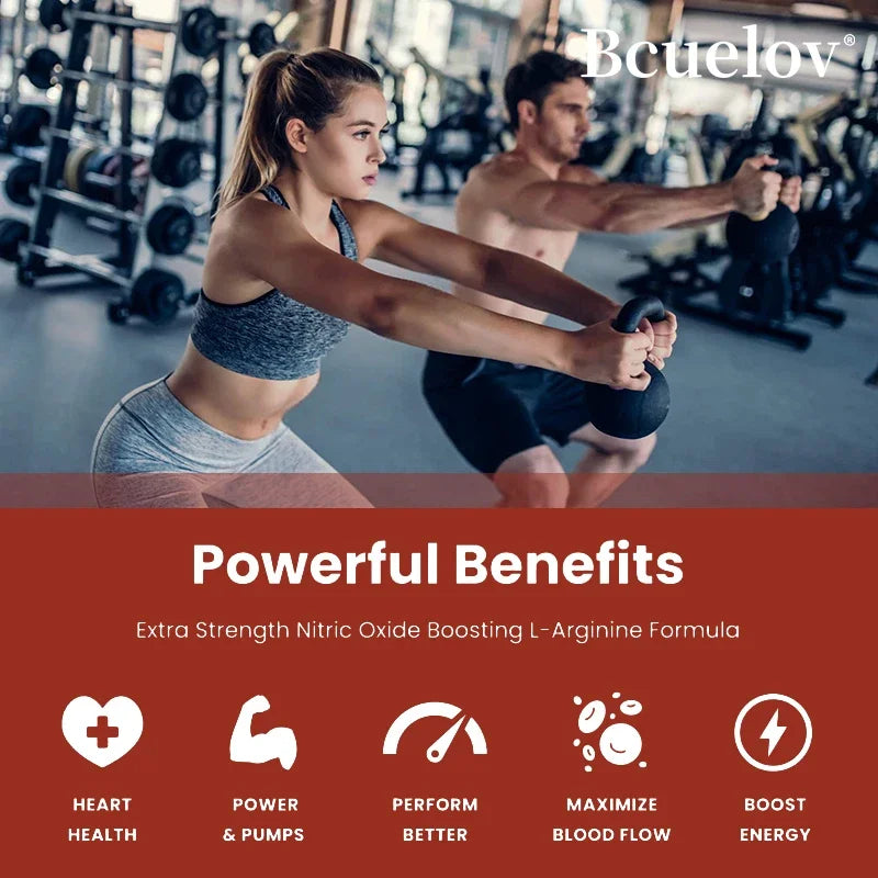 Men's Energy Supplements - Supports Muscle, Strength, Endurance & Performance - 120 Dietary Capsules