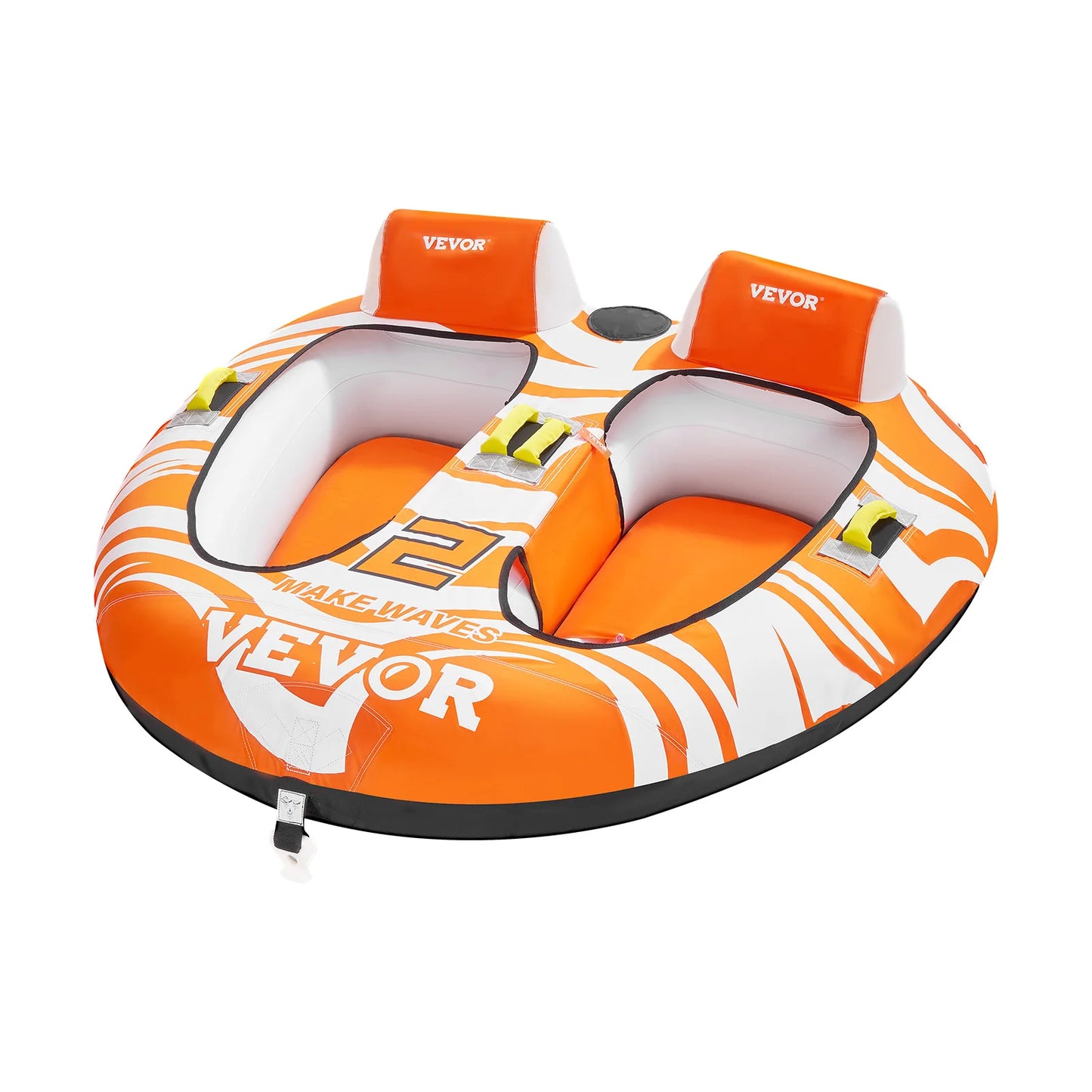 SucceBuy Towable Tubes for Boating 2Person Inflatable Boat Tubes 340lbs Water Sport Tubes for Boat to Pull-with 840D Full Nylon