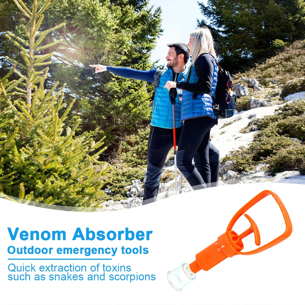 Outdoor Camping Survivor Venom Extractor Kit Safe First Aid Kit Safety Protector Snake Bees Mosquito Bite Venom Extractor