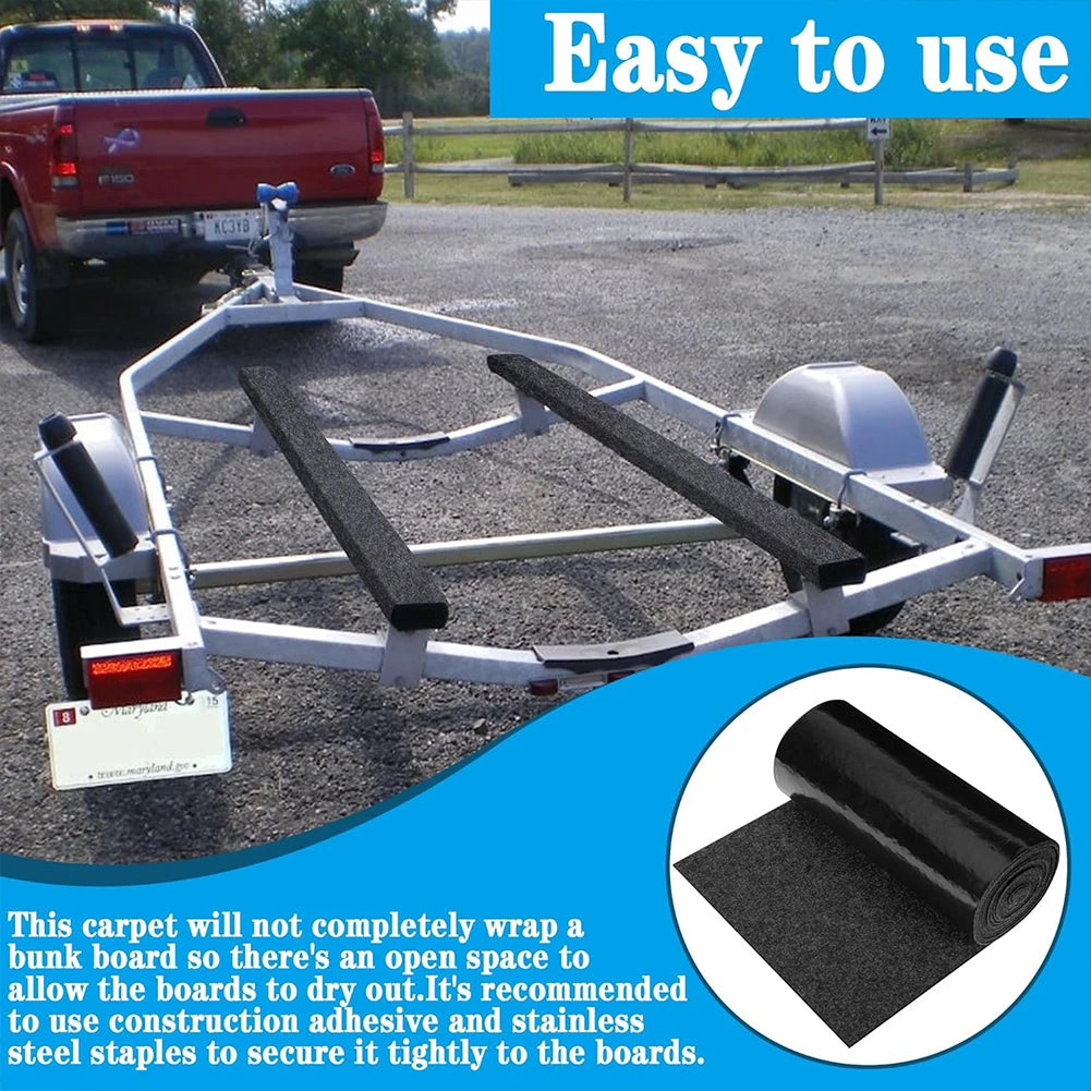Marine Bunk Boat Protective Felt Carpet Bunk Padding Carpet Boat Bunk Board Carpet for Boat Trailers Jet Ski Ramp Garage Dock