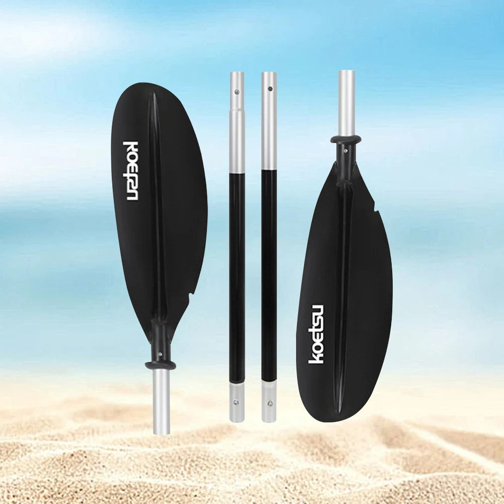 4-Piece Two Way Paddle Adjustable Floating Kayak Paddle Aluminium Alloy Stand Up Paddleboard Paddles for Outdoor Water Sports
