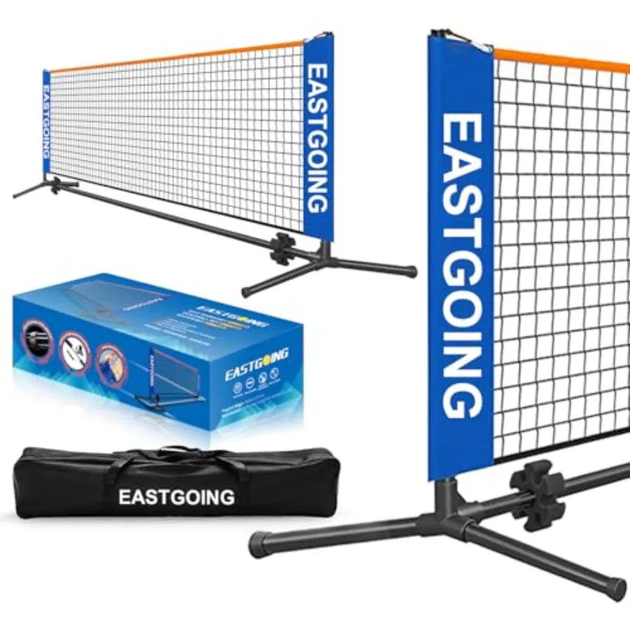 10 ft Mini Portable Soccer Tennis Net Pickleball Net System with Carrying Bag for Driveway Backyard. Easy Assemble Beach Tennis