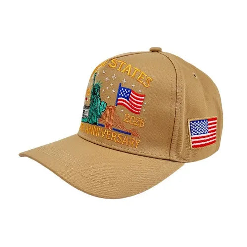250th Anniversary of America Baseball Cap Statue of Liberty American Flag Hat