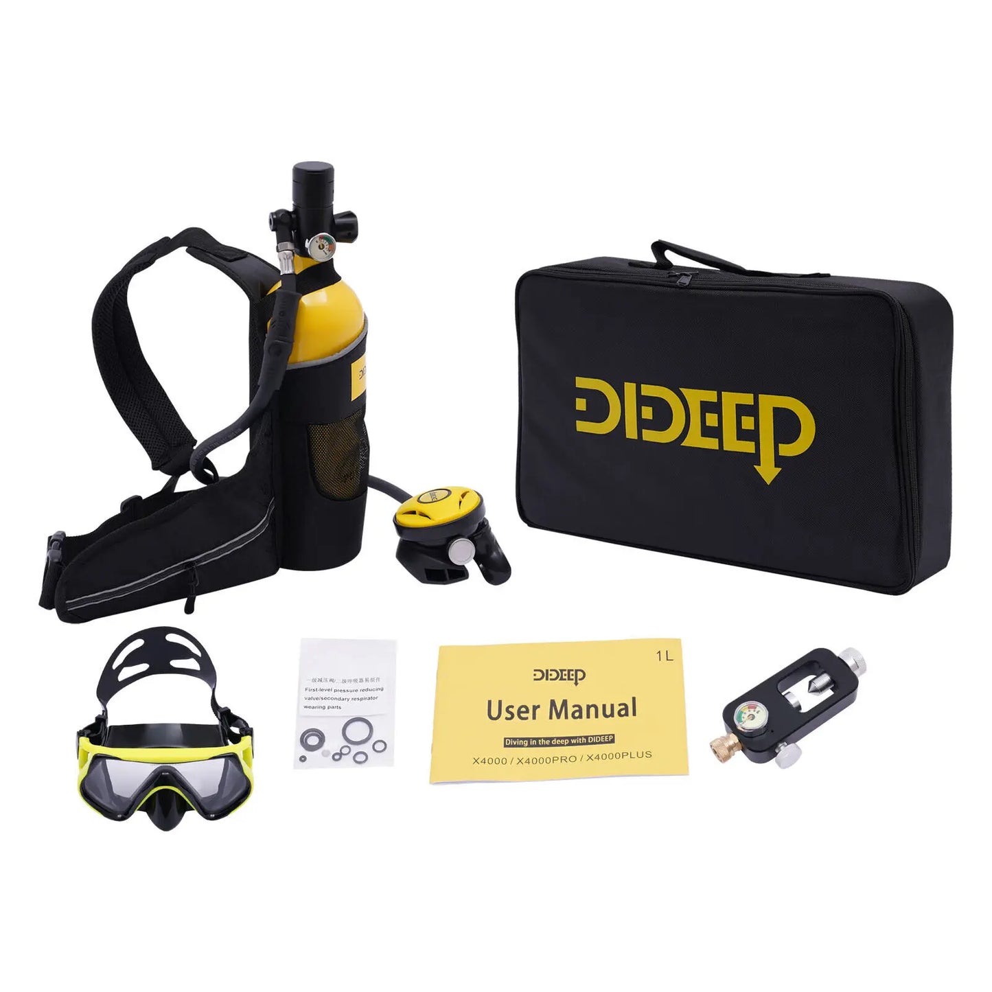 Reusable Mini Scuba Tank – 15-20 Minutes Breathing Capacity for Underwater Use