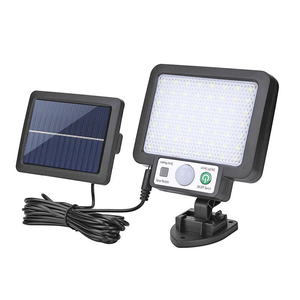 Outdoor Street Lighting Modern Fixture Solar LED/COB Lights with Remote Control Motion-Sensor Human Body Infrared Porch Lamp