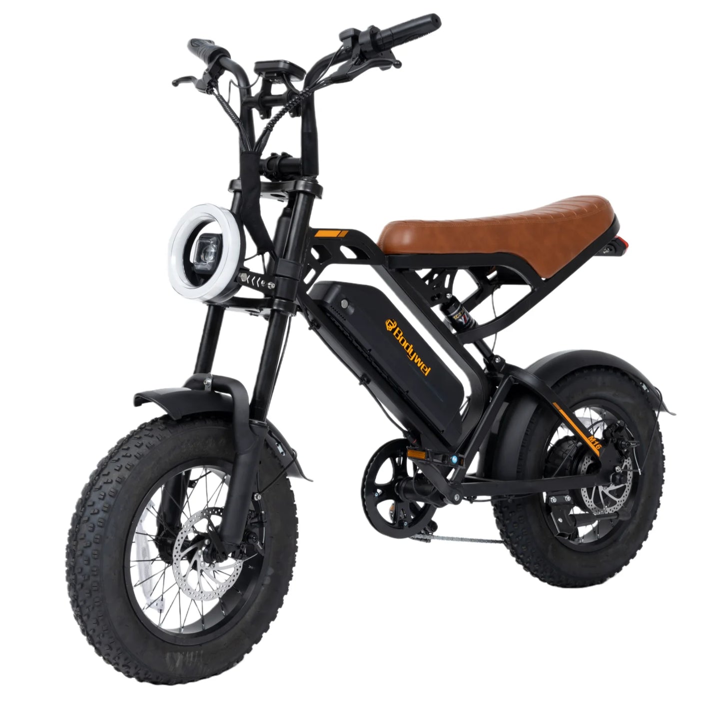 1500W Peak Electric Bike for Adults 48V 15.6AH off road E-Bike 31 MPH Electric Bicycle 16x4" Fat Tire Mountain Bike Bodywel M16