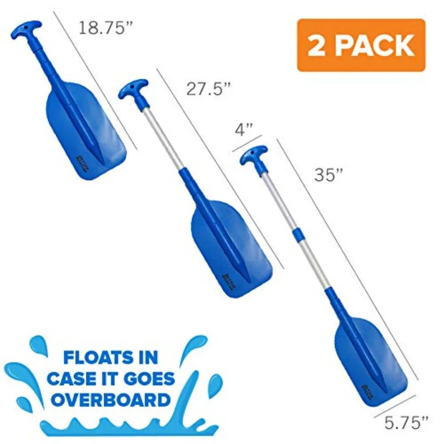 Boat Paddle Telescoping Plastic Collapsible Oar Kayak Jet Ski Rafting Mini Canoe Paddles Tubing Floats Rowing Safety Accessorie