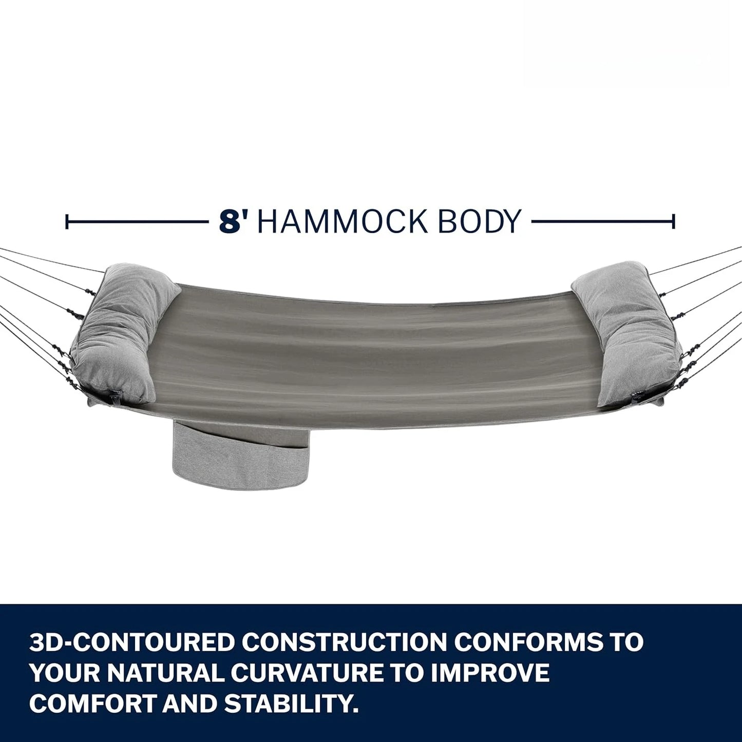 Hammock - 1 to 2 Person Backyard Hammock - Outdoor Patio Furniture for Backyard, Lawn, or Balcony, Customized