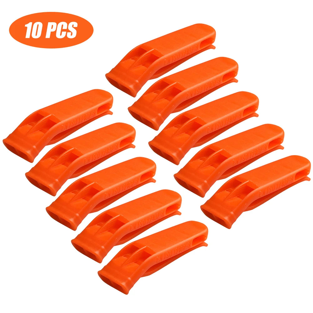 1-100PCS Outdoor Survival Whistle Camping Hiking Rescue Emergency Whistle Diving Football Basketball Match Whistle