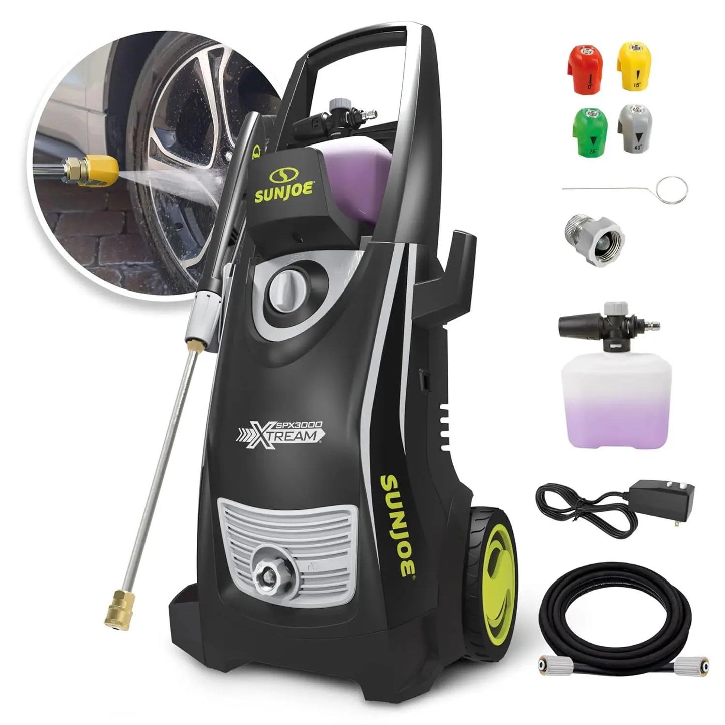 2200 PSI Electric Pressure Washer 14.9A Motor 4 Nozzles High-Pressure Hose 35ft Cord, Custom