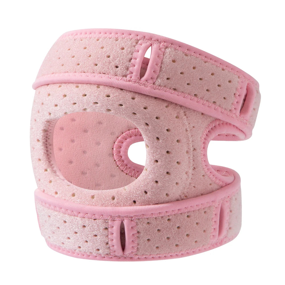 Patella Knee Support Adjustable Knee Compression Sleeve Patella Tendon Knee Strap for Basketball Volleyball Squats