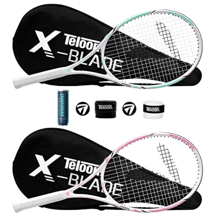 Tennis Rackets for Adults 2 pcs Recreational -27 inch Tennis Racquet for Men and Women College Students Beginner Tennis Racket.