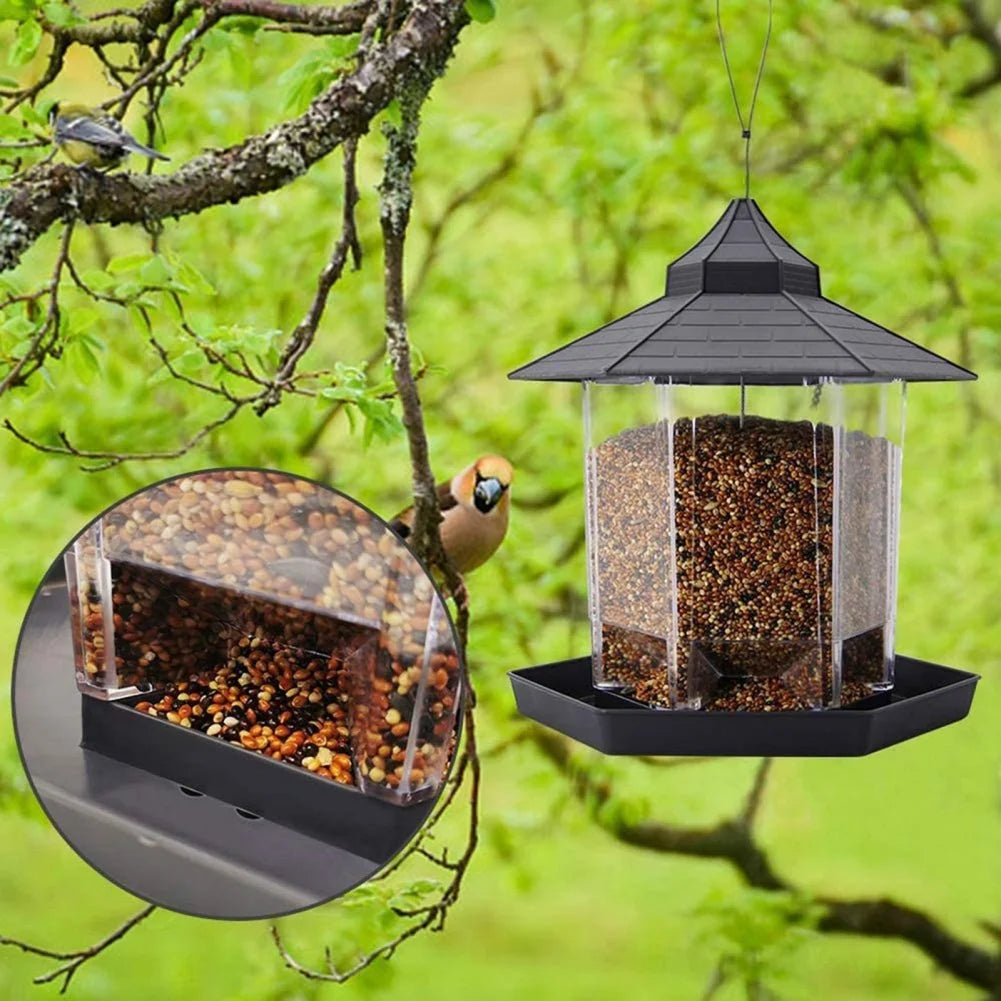 Wild Bird Feeders for Outside Rust Proof Hanging Feeders Squirrel Proof Bird Cardinal Wildlife Feeder Attracts All Birds