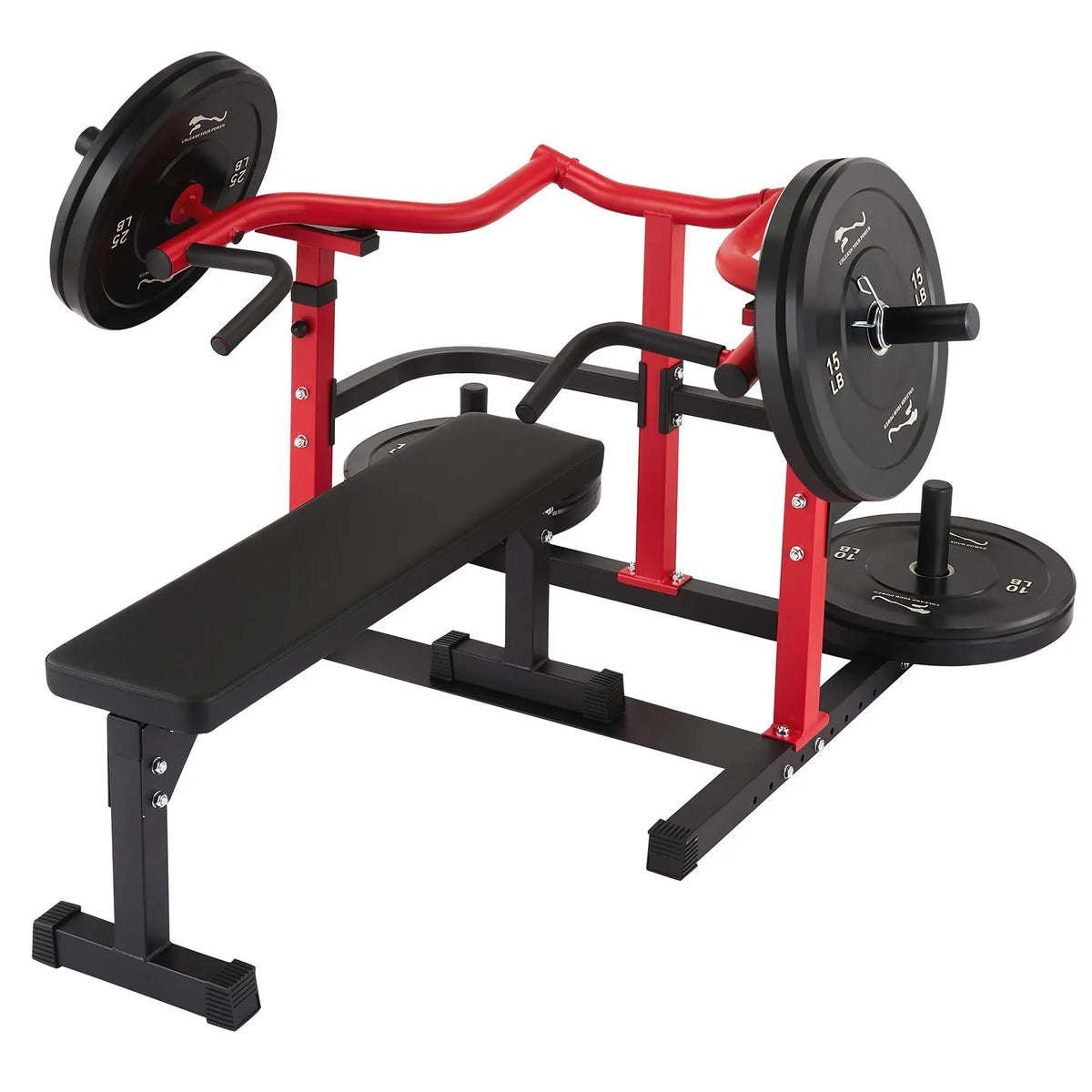 Chest Press Machine, Bench Press Machine with Independent Converging Arms, Adjustable Bench Chest Press for Home Gym Upper Body Strength Training