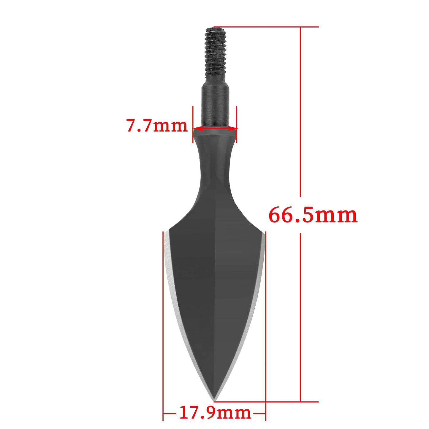 Hunting Arrowheads 6pcs Steel Broadheads 8/32 Standard Thread Screw-in Arrow Points for Recurve Compound Bow Archery Shooting Target Practice Outdoor Hunting Durable High-Penetration Accessories