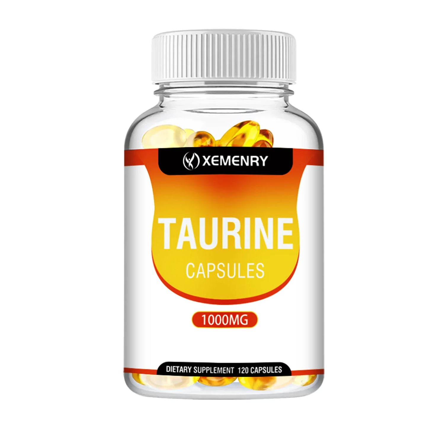Taurine Capsules 1000mg - Supports Heart, Nerve, Brain, and Muscle Health - 120 Capsules