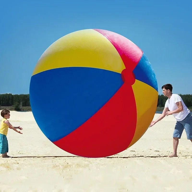 Large Beach Balls PVC Inflatable Outdoor Game Props Water Tosses Lawn Toys School Party Balloons 70-200cm Rose Beach balls Toys