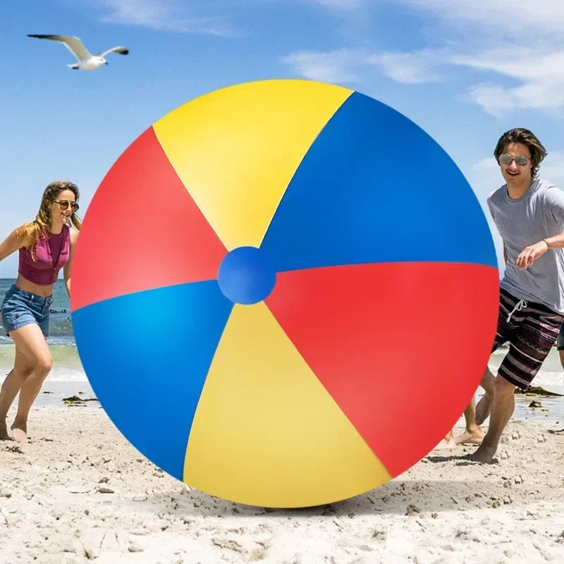 Large Beach Balls PVC Inflatable Outdoor Game Props Water Tosses Lawn Toys School Party Balloons 70-200cm Rose Beach balls Toys