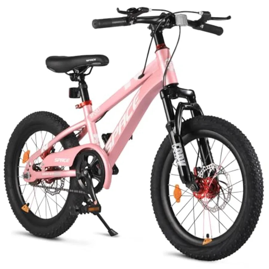 Bike - 18 Bike for Boys and Girls Bicycle with Adjustable Seat and Handbrake, Bikes for 5-13