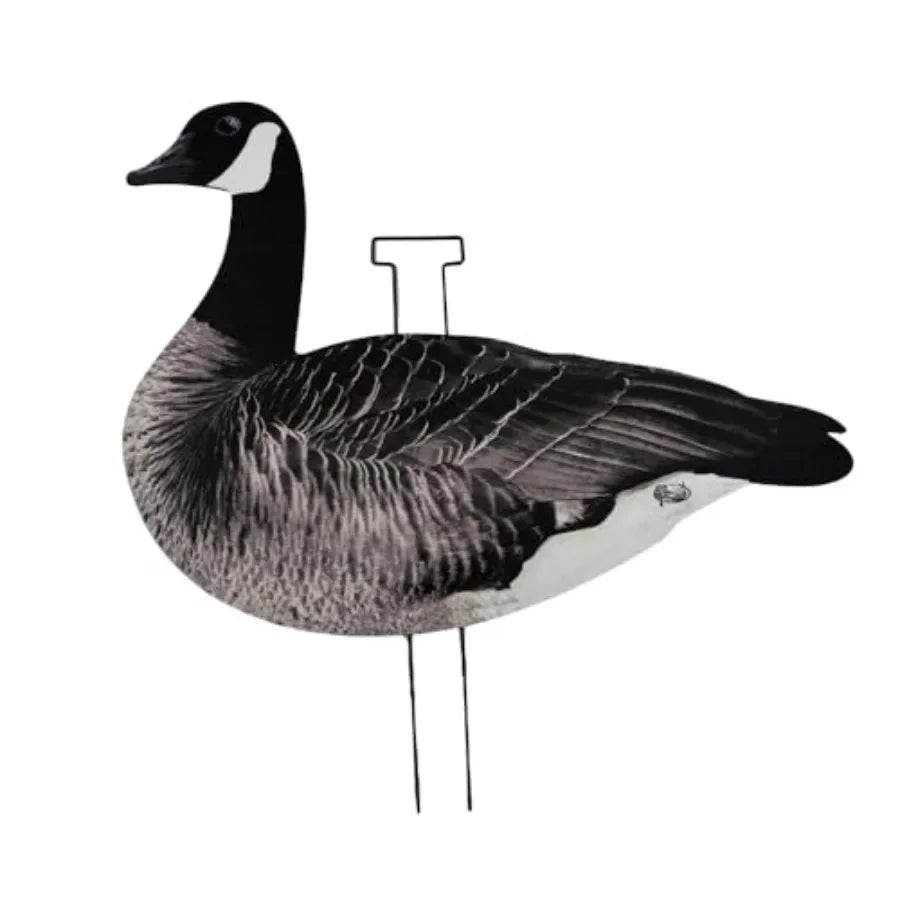 Ultimate Flock-Stopper Silhouette Goose Decoys 12 Pack Canada Goose Hunting Decoys with 3 Realistic Poses Photorealistic Matte
