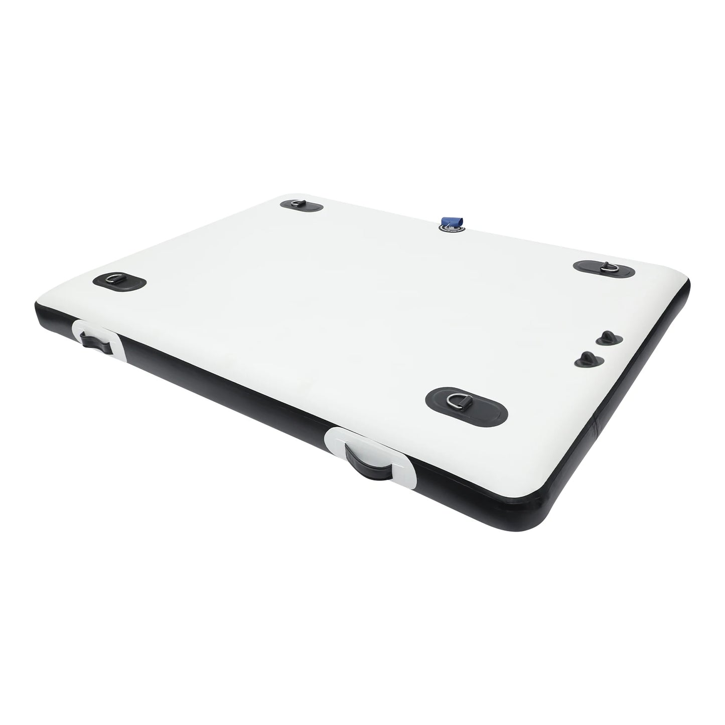 Fishing Floating Platform, 2M Inflatable Boats Folding Design, Portable Canoe Trolley Cart, Compatible with Outboard Motor