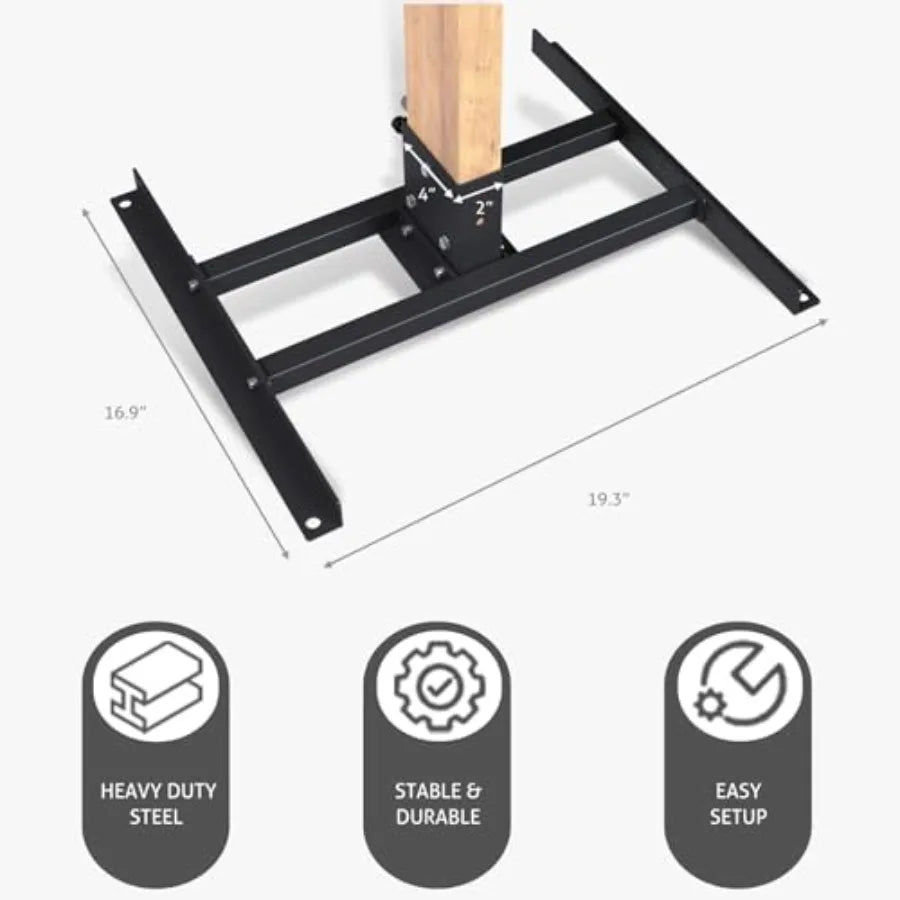 1 2 inch Thick AR500 Steel Target Stand System for Precision Shooting Practice with 7 x 12 Torso Targets Includes 2x4 T