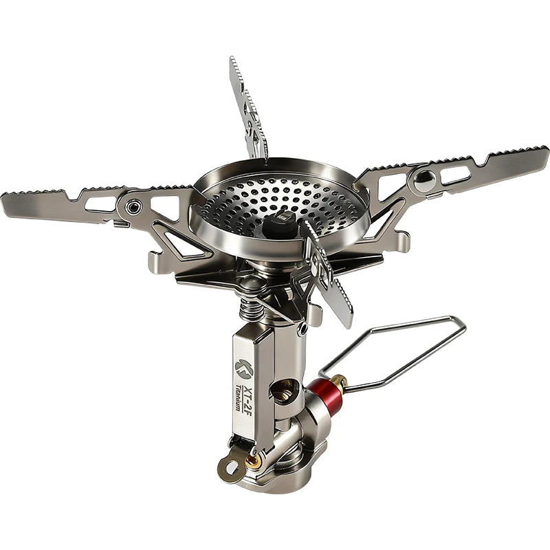 CAMPINGMOON  Titanium Rocket Stove Outdoor Mountaineering and Hiking Portable Stove High Power Stable Voltage High Mountain Stove XT-2F