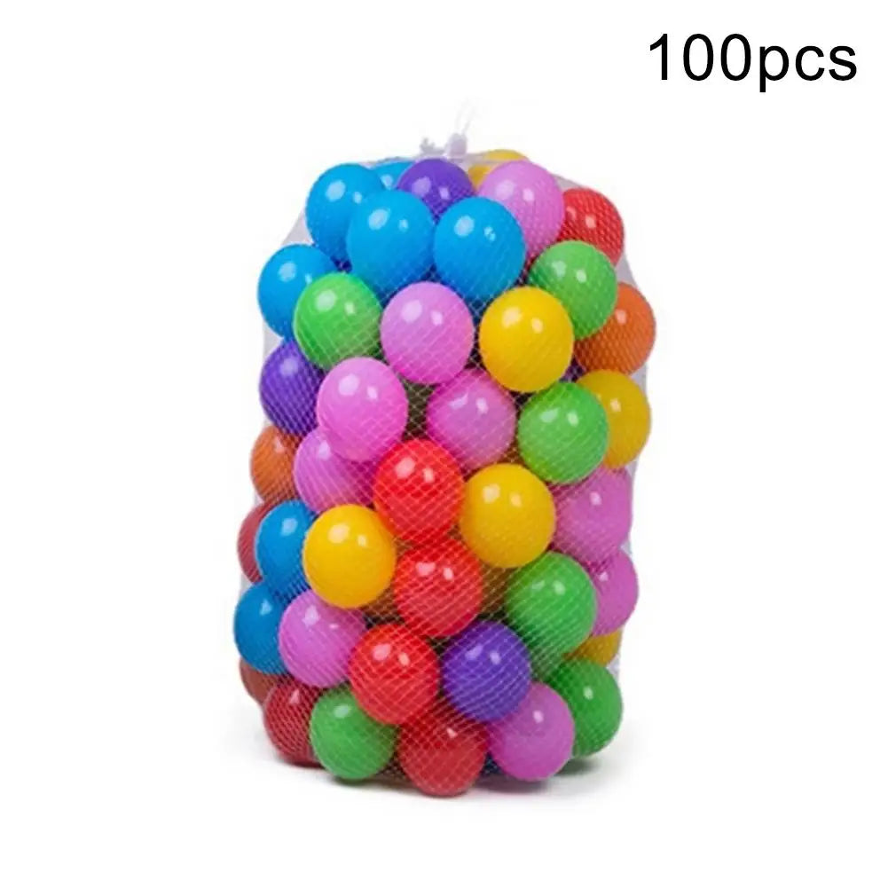 100Pcs Colorful Soft Water Pool Ocean Wave Ball Outdoor Fun Sports Baby Toy Children's Ocean Ball Color Wave Ball bubble ball