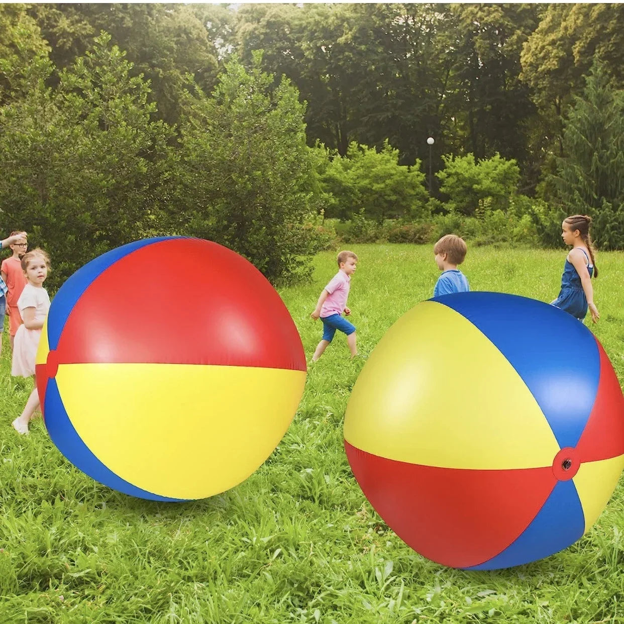 Large Beach Balls PVC Inflatable Outdoor Game Props Water Tosses Lawn Toys School Party Balloons 70-200cm Rose Beach balls Toys