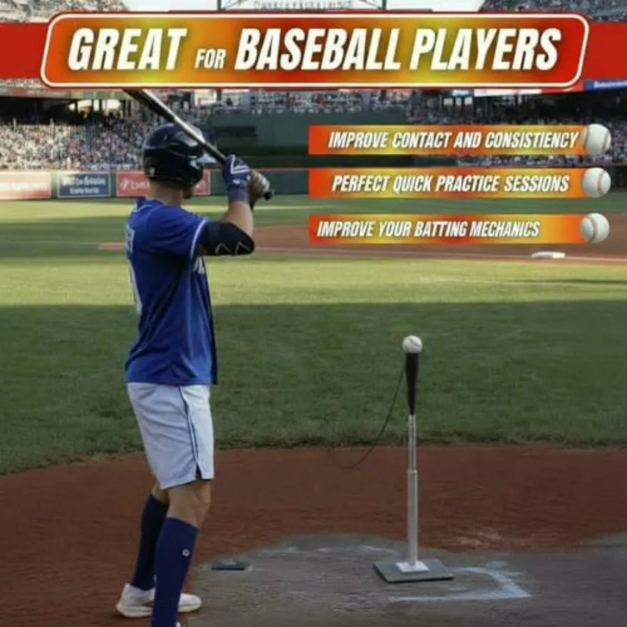 Baseball Softball Swing Trainer Practice Your Swing in The Backyard with a Real Ball Get 50 Feet of Flight Feedback Ages