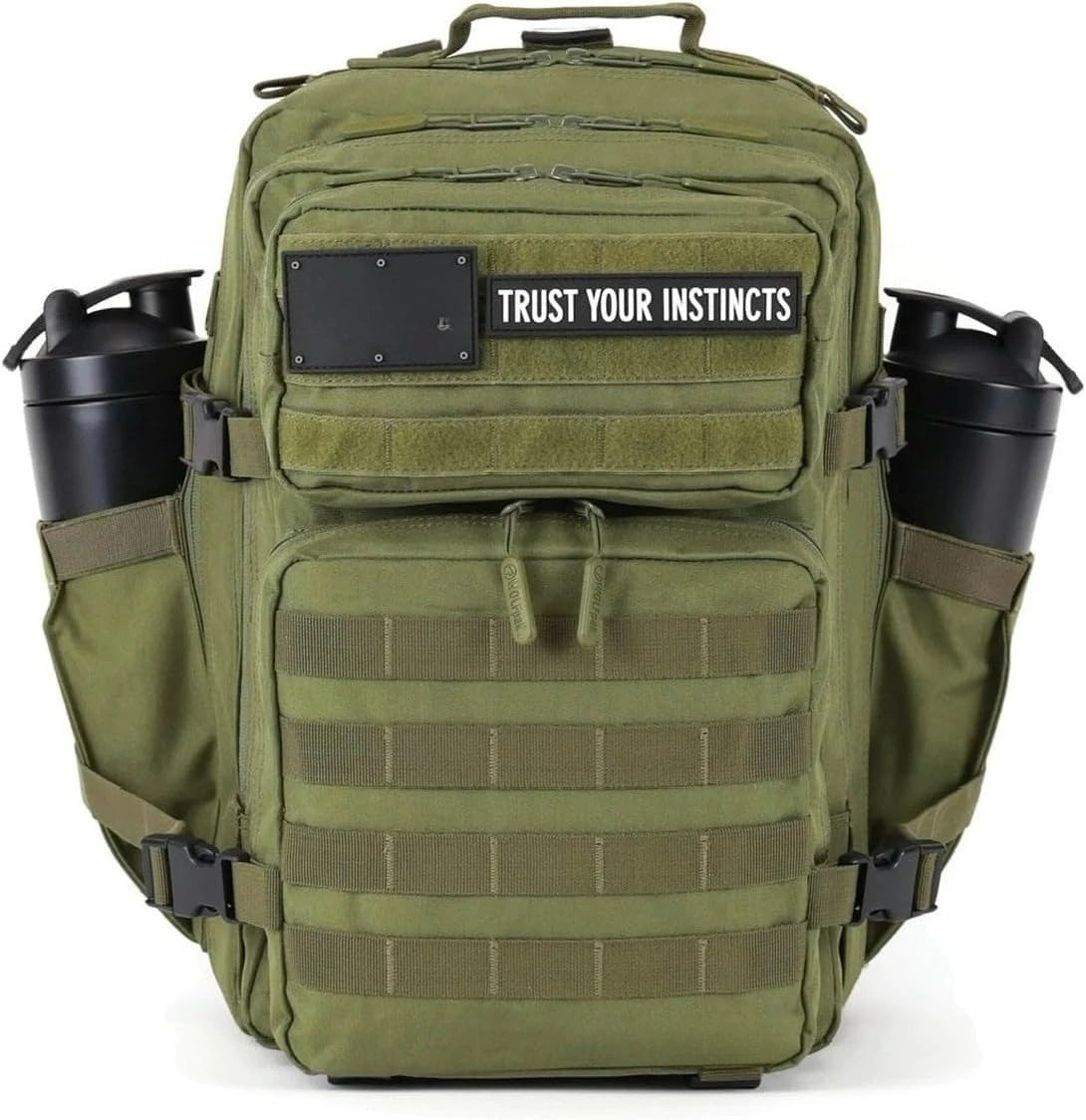 35L Athletic Gym Backpack - Durable 1000D Waterproof Oxford Material with MOLLE Webbing, Laptop Pocket