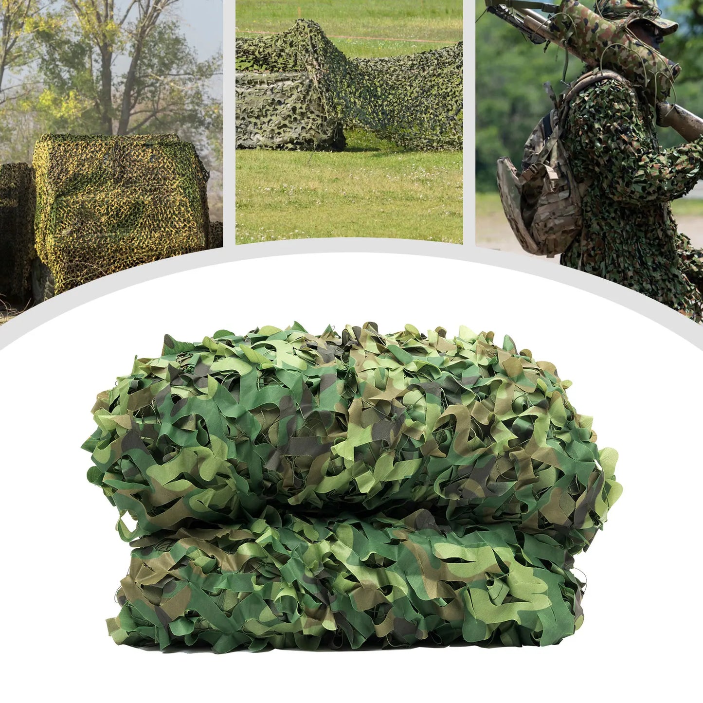 8x8m Camouflage Netting,Outdoor Camping Sunshade, Mesh Camo Net for Camping,Hunting,Military Activities,CS Games