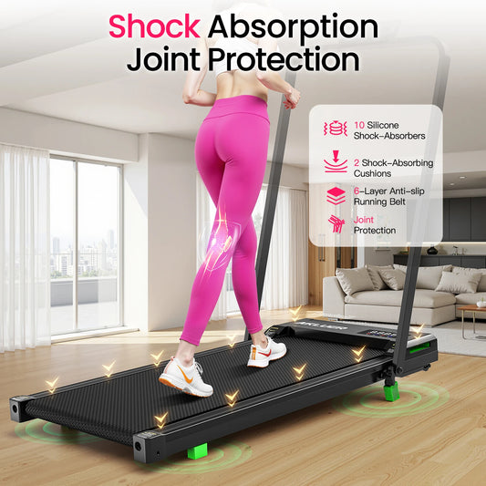 Akluer Walking Pad Treadmill with Incline,2.5HP Portable Walking Pad with Remote Control and LED Display for Home & Office