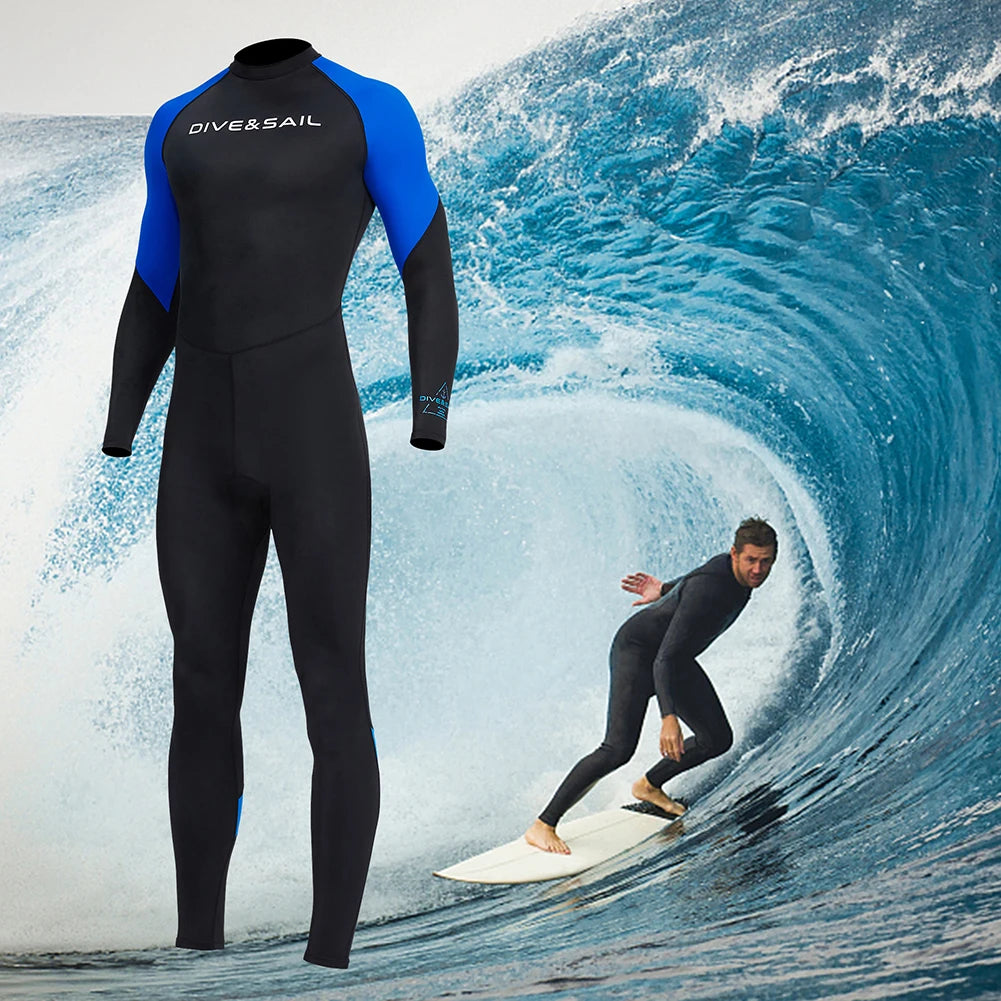 Men Diving Protection Clothes Cold Proof Sunscreen Snorkeling Surfing Swimsuit Warm with Zipper Anti-scratch Outdoor Accessories